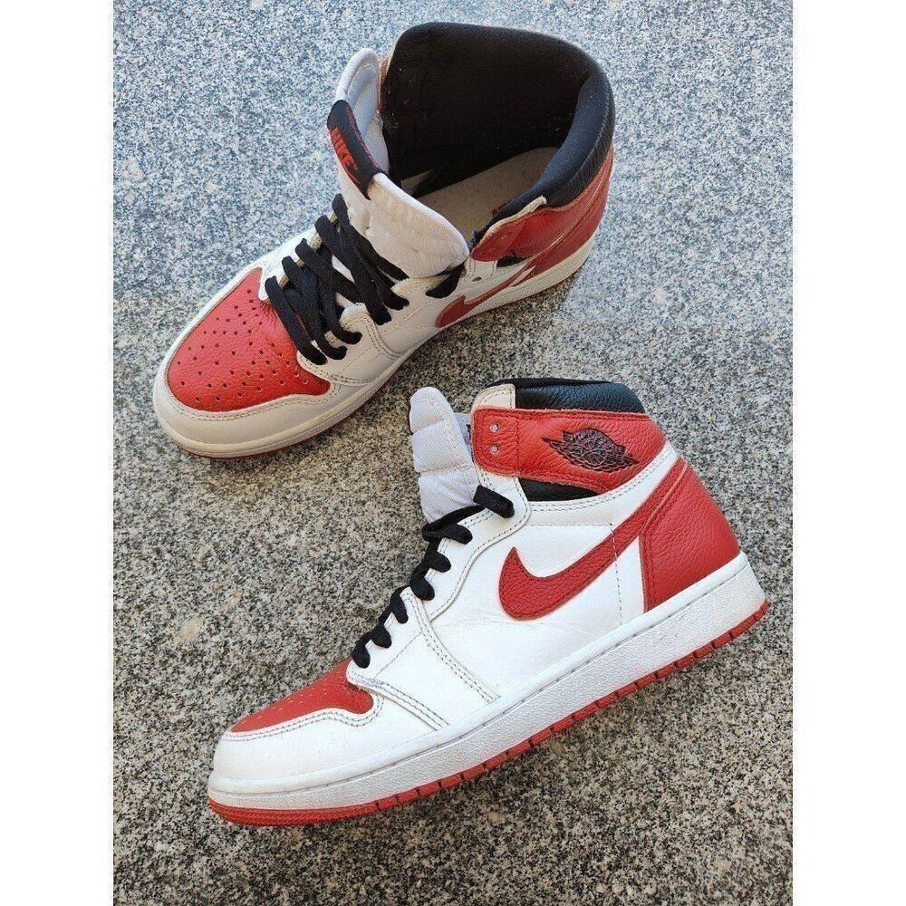 Nike Air Jordan 1 Retro High OG Heritage Red White size 8.5 men
